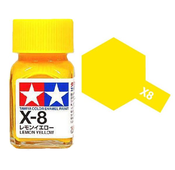 Tamiya Color Enamel Paint X-8 Lemon Yellow