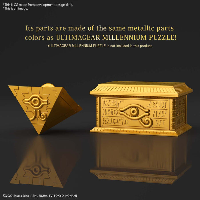 Ultimagear Yu-Gi-Oh! Millennium Puzzle Storage Box Gold Sarcophagus