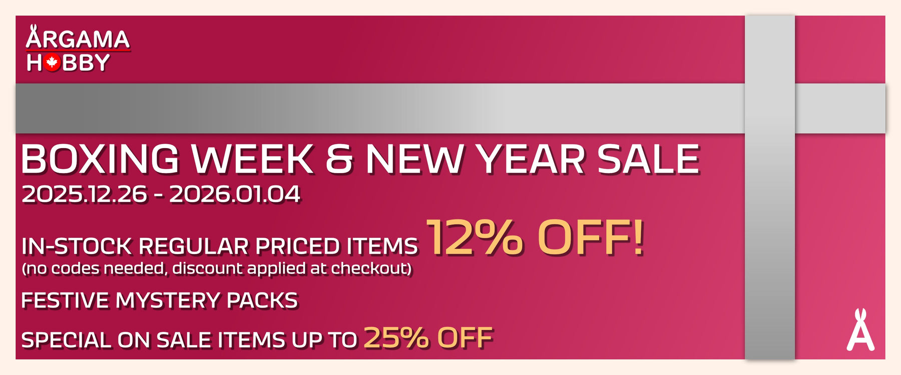 Boxing Week & New Year Sale!