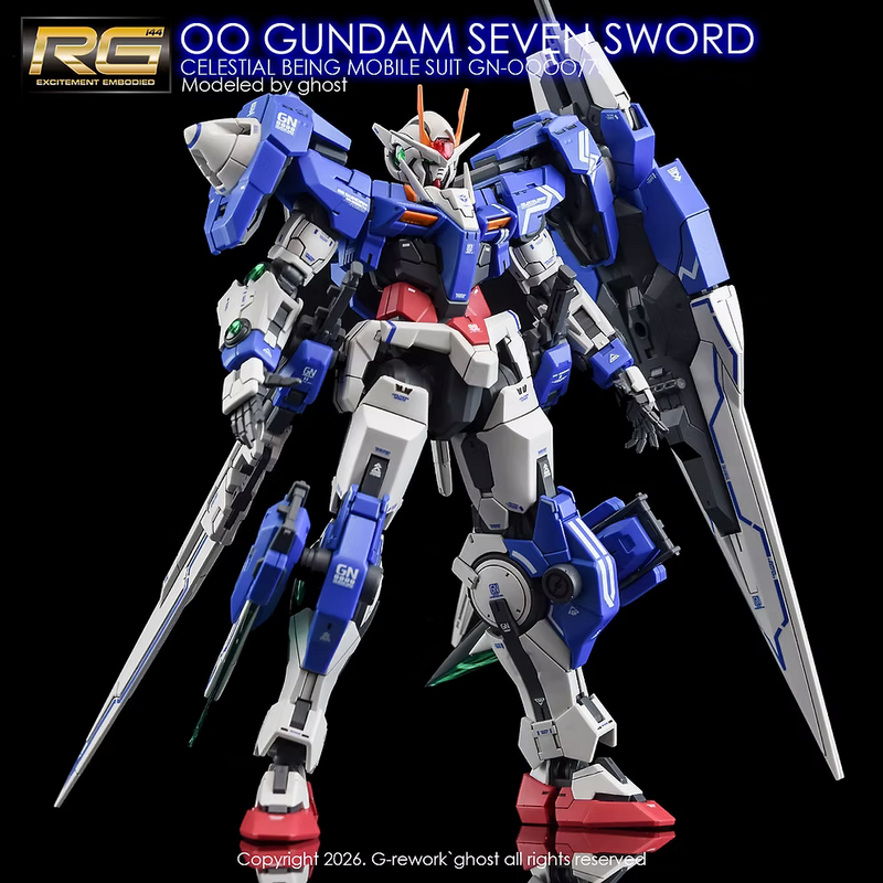 G-Rework Decal - RG GN-0000/7S 00 Gundam Seven Sword Use