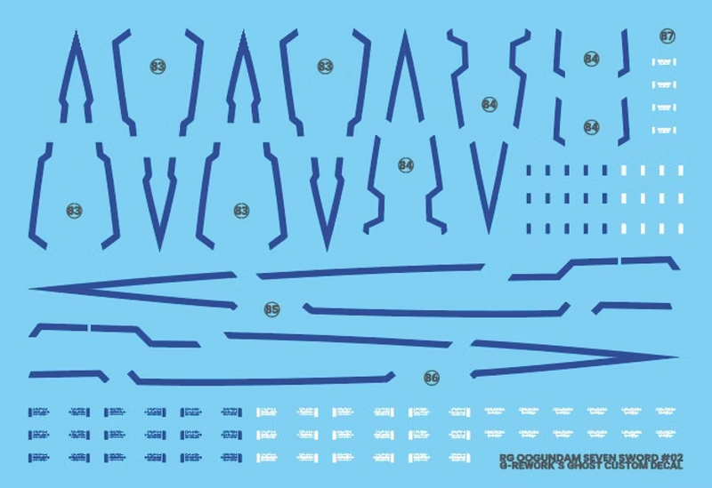 G-Rework Decal - RG GN-0000/7S 00 Gundam Seven Sword Use