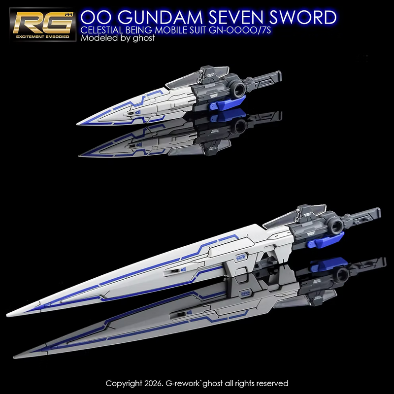 G-Rework Decal - RG GN-0000/7S 00 Gundam Seven Sword Use
