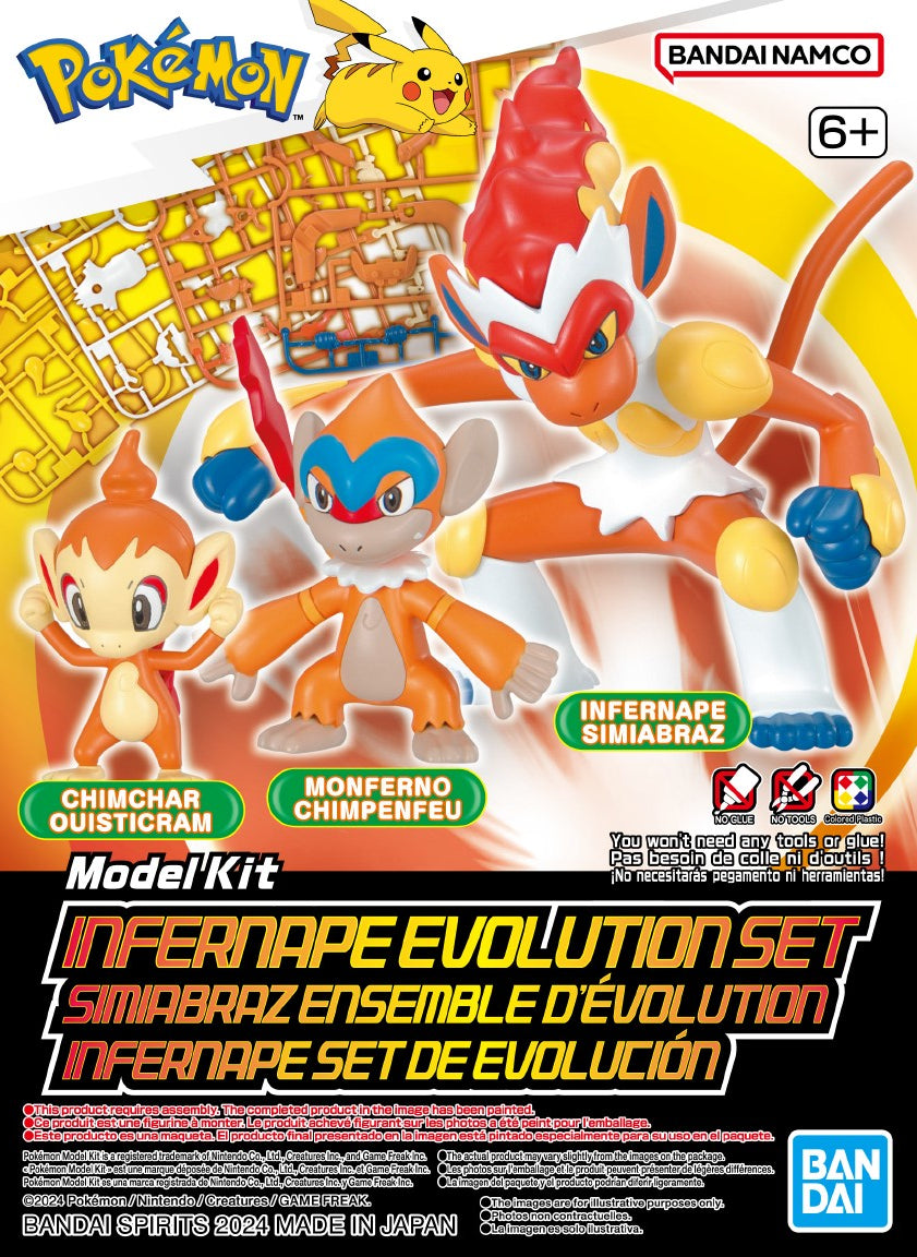 Bandai Pokemon Model Kit INFERNAPE EVOLUTION SET - Argama Hobby ...