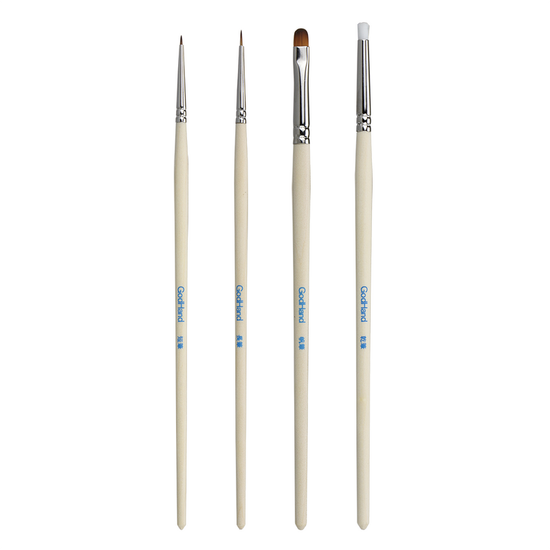 GodHand Brushwork Semi-PRO 4 Brushes Set (GH-EBRSP-SN-SET)