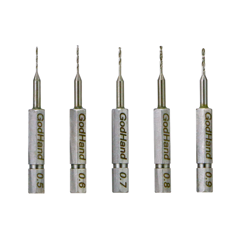 GodHand Quick Detachable Drill Bit Set of 5 [A] (GHDBQ5A)