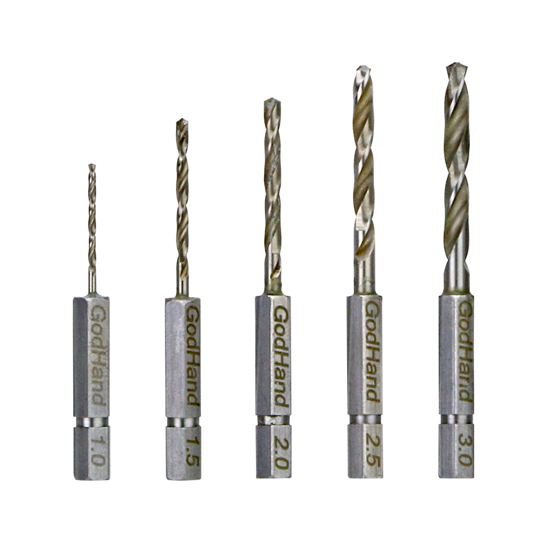 GodHand Quick Detachable Drill Bit Set of 5 [B] (GHDBQ5B)