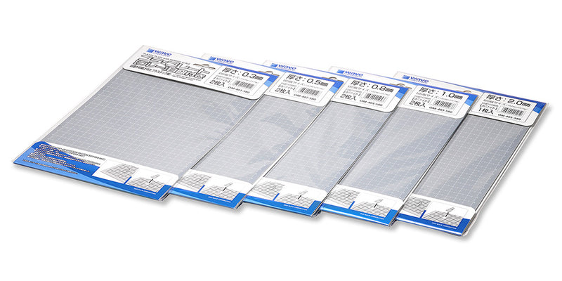 Wave Plastic Plate [Gray] with Scale (OM-401 to OM410)
