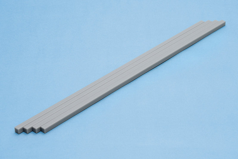 Wave Plastic Material [Gray] Square Stick (1.0mm to 5.0mm) (OM391 to OM395)