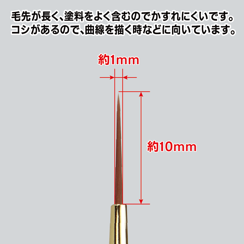 GodHand Brushwork Short Long Point Brush (GH-EBRSYP-LGM)