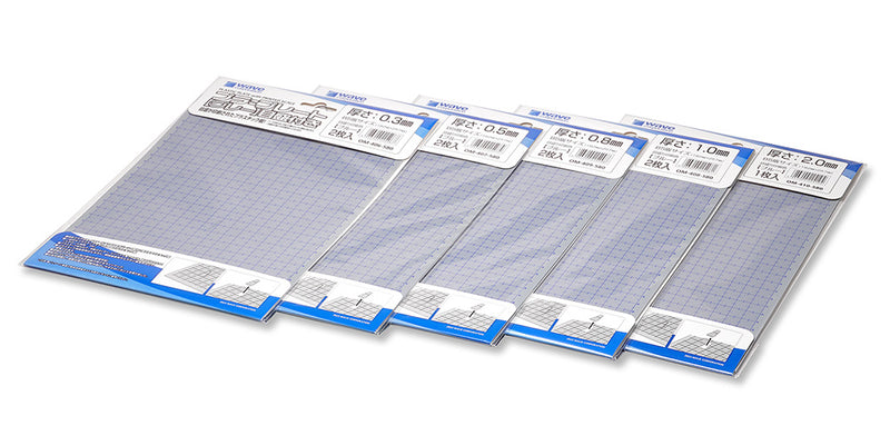 Wave Plastic Plate [Gray] with Scale (OM-401 to OM410)