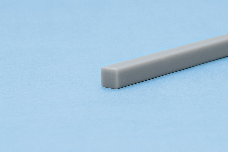 Wave Plastic Material [Gray] Square Stick (1.0mm to 5.0mm) (OM391 to OM395)