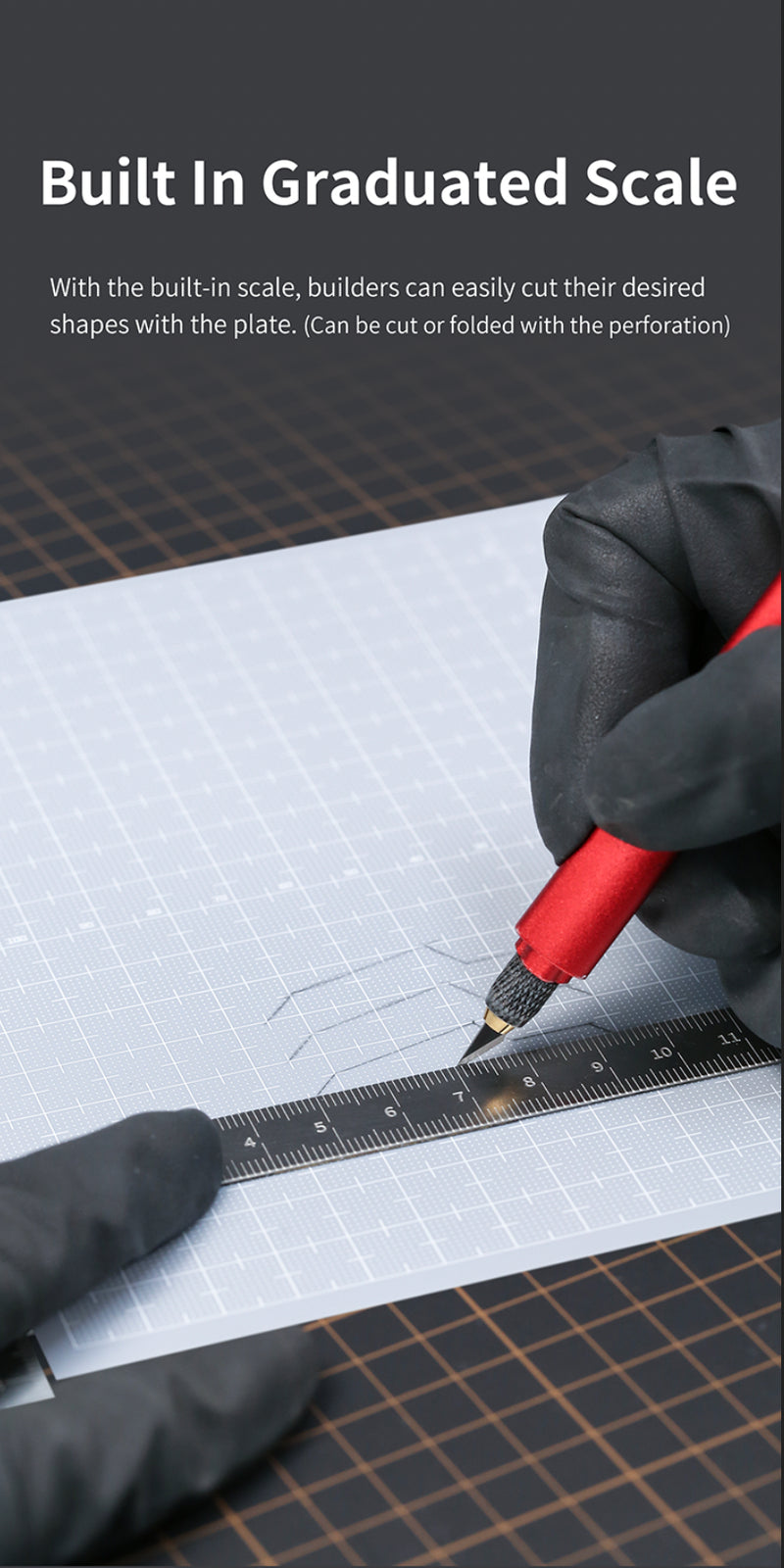 DSPIAE Customization Plastic Plate for Models - 0.3mm (PC-03GY)