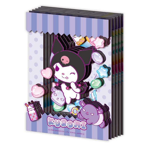 Ensky Paper Shadow Art Mini - Sanrio - Kuromi (SA-M05)