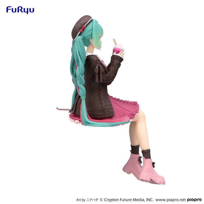 FuRyu Noodle Stopper Figure - Hatsune Miku - Autumn Date Pink Color Ver.