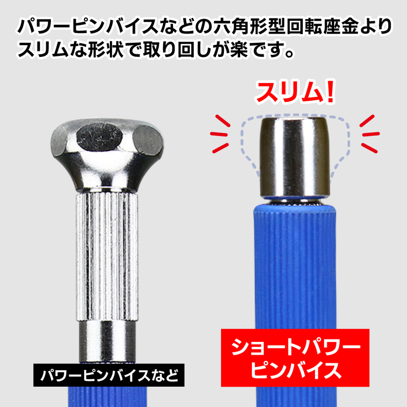 GodHand Short Power Pin Vise Deep Collect Type (GH-PBS-DC)