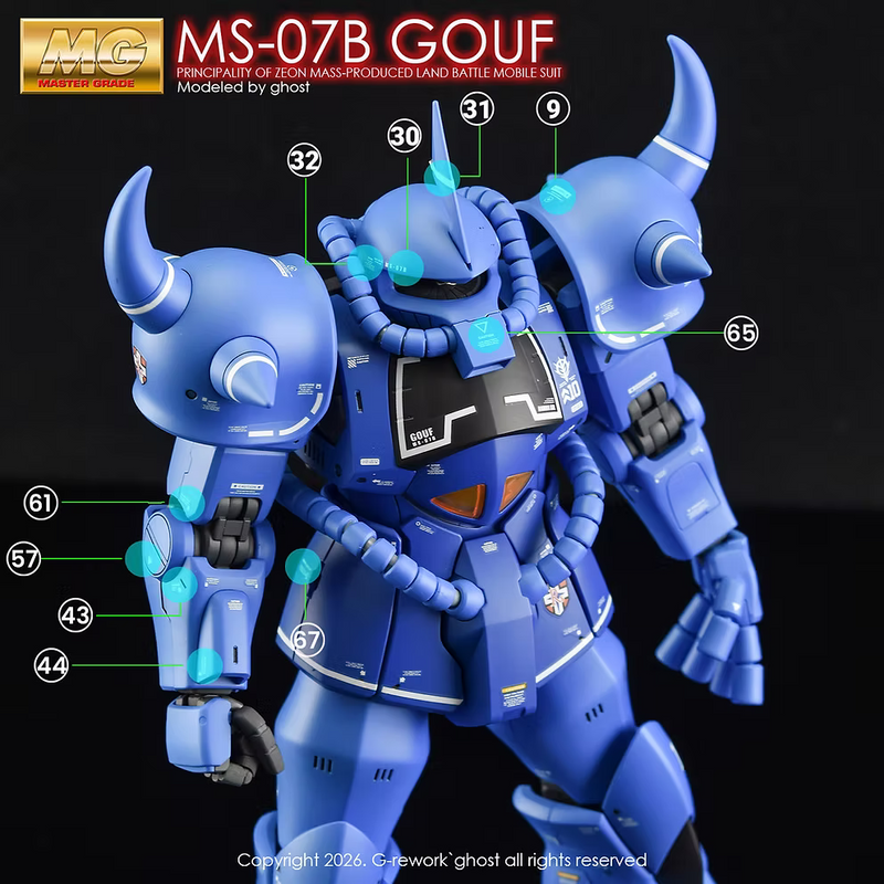 G-Rework Decal - MG MS-07B Gouf Use