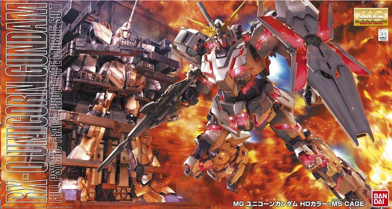 Master Grade (MG) 1/100 RX-0 Unicorn Gundam (TV Color + MS Cage)