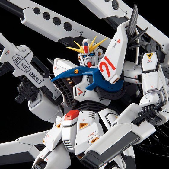 Premium Bandai Master Grade (MG) 1/100 F91 Gundam F91 Ver 2.0 Back Canon Type & Twin V.S.B.R. Set Up Type