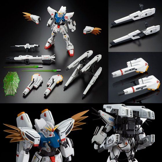 Premium Bandai Master Grade (MG) 1/100 F91 Gundam F91 Ver 2.0 Back Canon Type & Twin V.S.B.R. Set Up Type