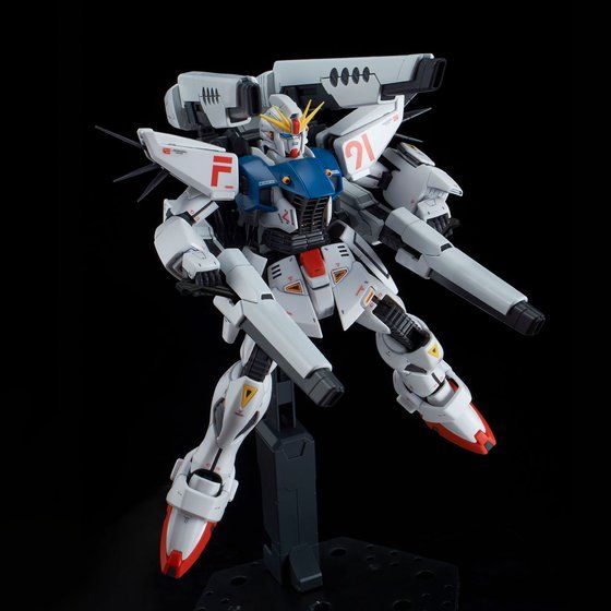 Premium Bandai Master Grade (MG) 1/100 F91 Gundam F91 Ver 2.0 Back Canon Type & Twin V.S.B.R. Set Up Type