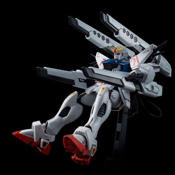 Premium Bandai Master Grade (MG) 1/100 F91 Gundam F91 Ver 2.0 Back Canon Type & Twin V.S.B.R. Set Up Type