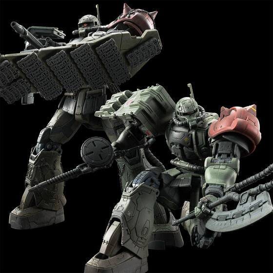 Premium Bandai High Grade (HG) 1/144 MS-06F Zaku II F Type LeSean &  MS-06 Zaku II (Unidentified Type) LeSean [RFV]