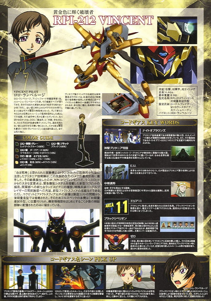 Code Geass Lelouch of the Rebellion 1/35 RPI-212 VINCENT