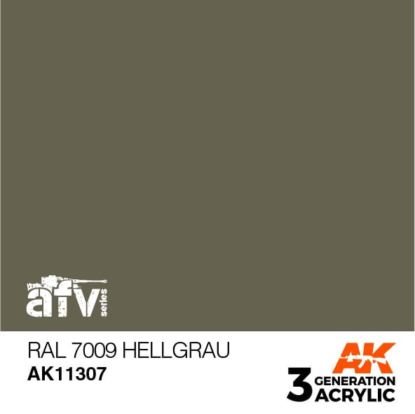 AK Interactive AK11307 3rd Gen Acrylic RAL 7009 Hellgrau - AFV