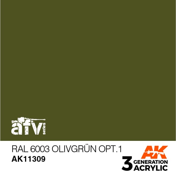 AK Interactive AK11309 3rd Gen Acrylic RAL 6003 Olivgrün opt.1 - AFV