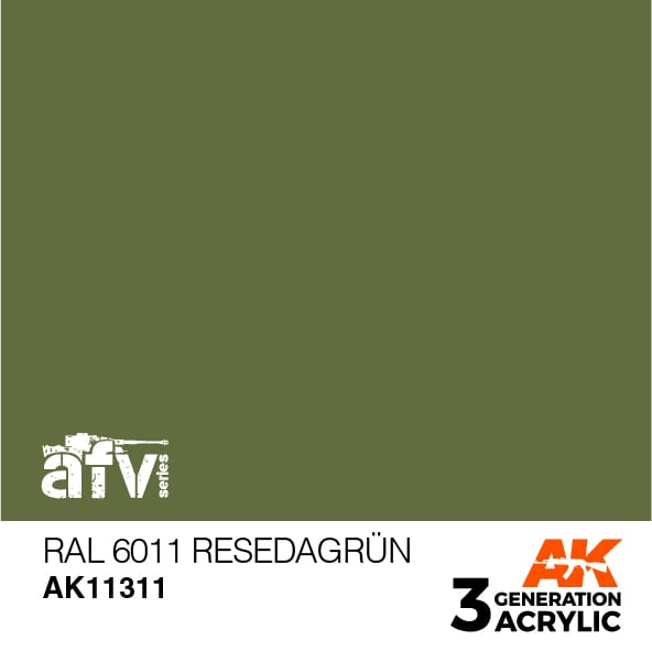 AK Interactive AK11311 3rd Gen Acrylic RAL 6011 Resedagrün - AFV