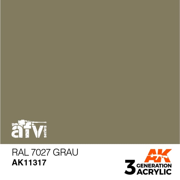 AK Interactive AK11317 3rd Gen Acrylic RAL 7027 Grau - AFV
