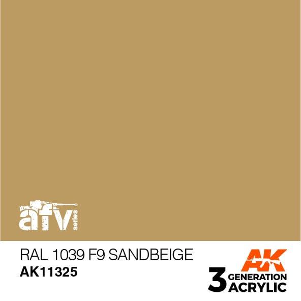 AK Interactive AK11325 3rd Gen Acrylic RAL 1039 F9 Sandbeige - AFV