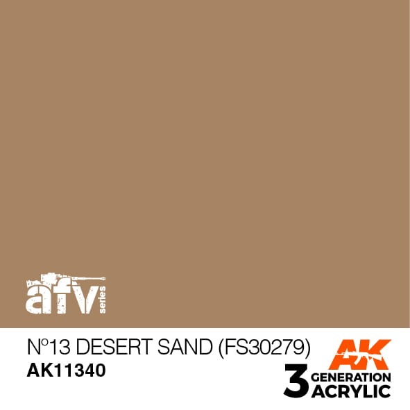 AK Interactive AK11340 3rd Gen Acrylic No13 Desert Sand (FS30279) - AFV
