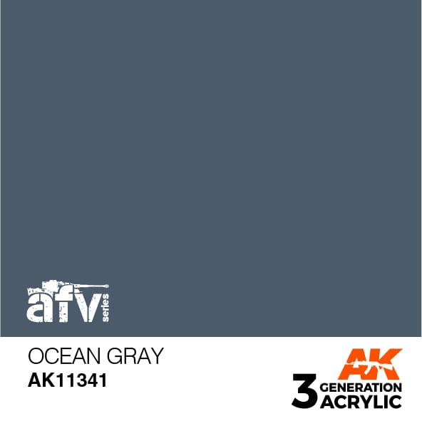 AK Interactive AK11341 3rd Gen Acrylic Ocean Gray (FS35164) - AFV