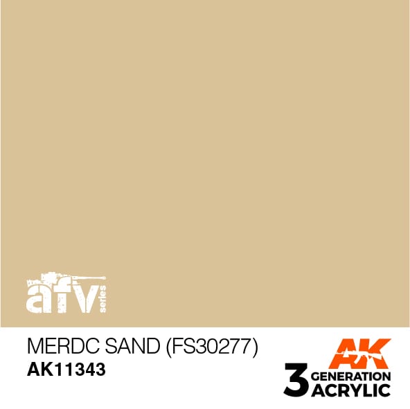 AK Interactive AK11343 3rd Gen Acrylic MERDC Sand (FS30277) - AFV
