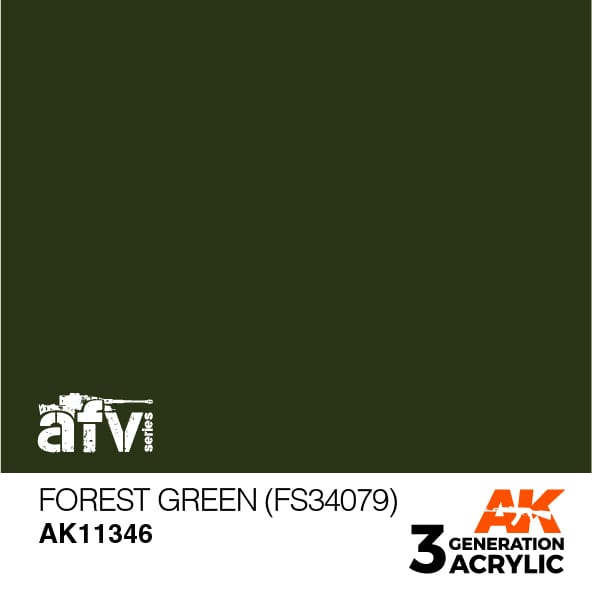 AK Interactive AK11346 3rd Gen Acrylic Forest Green (FS34079) - AFV