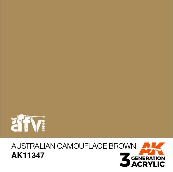 AK Interactive AK11347 3rd Gen Acrylic Australian Camouflage Brown - AFV