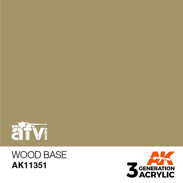 AK Interactive AK11351 3rd Gen Acrylic Wood Base - AFV