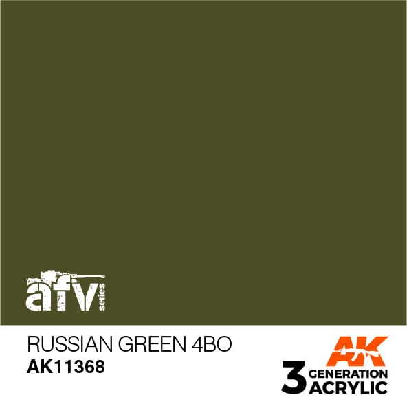 AK Interactive AK11368 3rd Gen Acrylic Russian Green 4BO - AFV
