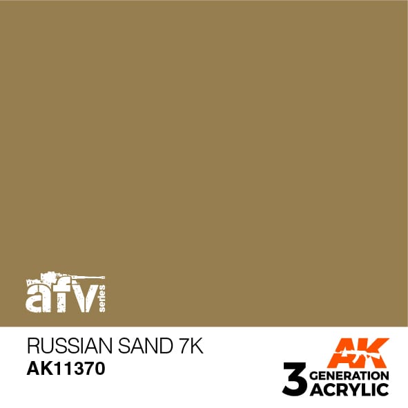 AK Interactive AK11370 3rd Gen Acrylic Russian Sand 7K - AFV
