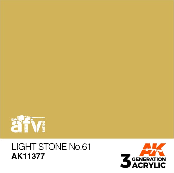 AK Interactive AK11377 3rd Gen Acrylic Light Stone No.61 - AFV