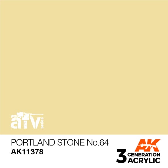 AK Interactive AK11378 3rd Gen Acrylic Portland Stone No.64 - AFV