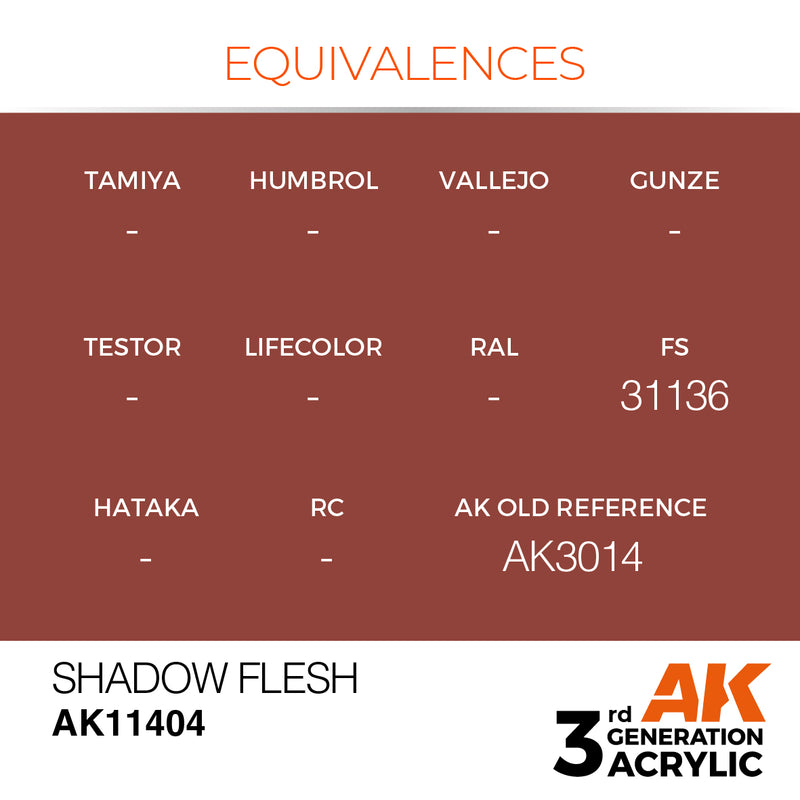AK Interactive 3GEN Acrylic FIGURE - AK11404 Shadow Flesh