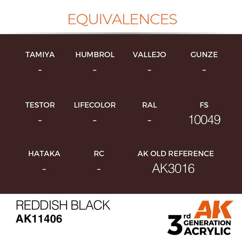 AK Interactive 3GEN Acrylic FIGURE - AK11406 Reddish Black