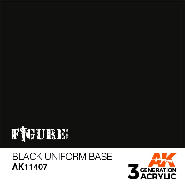 AK Interactive 3GEN Acrylic FIGURE - AK11407 Black Uniform Base