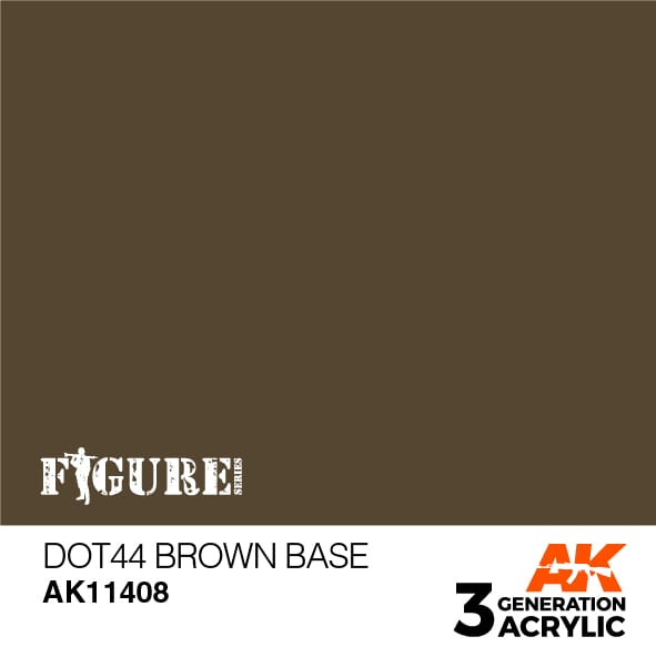 AK Interactive 3GEN Acrylic FIGURE - AK11408 Dot44 Brown Base