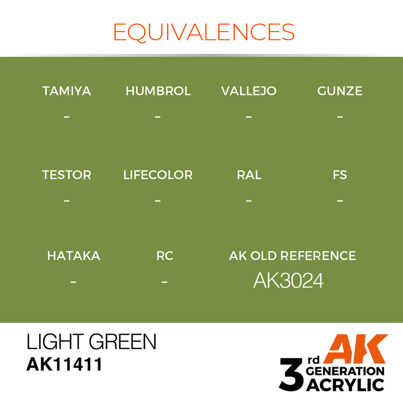 AK Interactive 3GEN Acrylic FIGURE - AK11411 Light Green