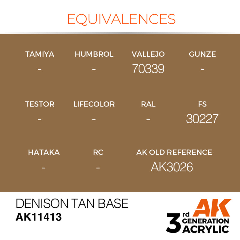 AK Interactive 3GEN Acrylic FIGURE - AK11413 Denison Tan Base