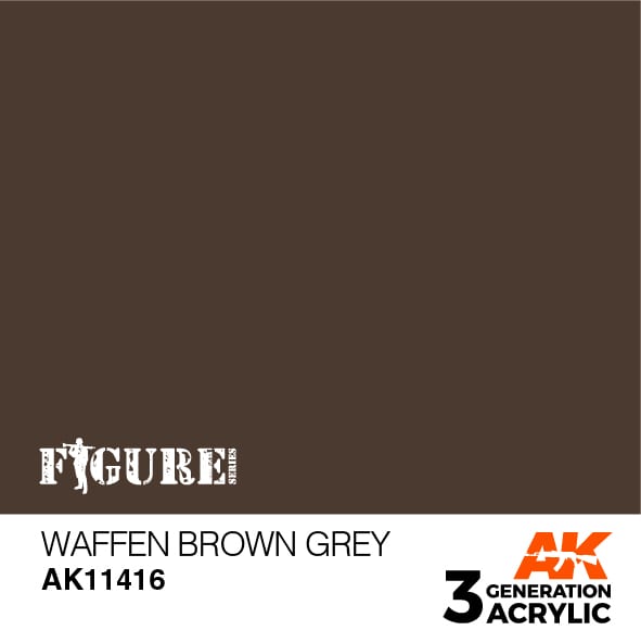 AK Interactive 3GEN Acrylic FIGURE - AK11416 Waffen Brown Grey