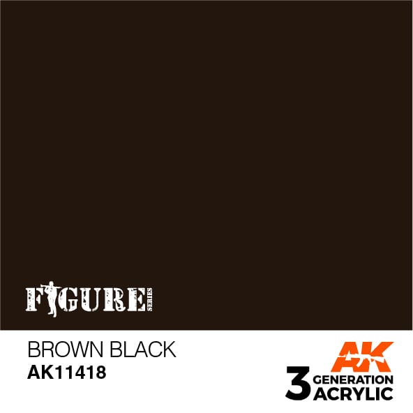AK Interactive 3GEN Acrylic FIGURE - AK11418 Brown Black